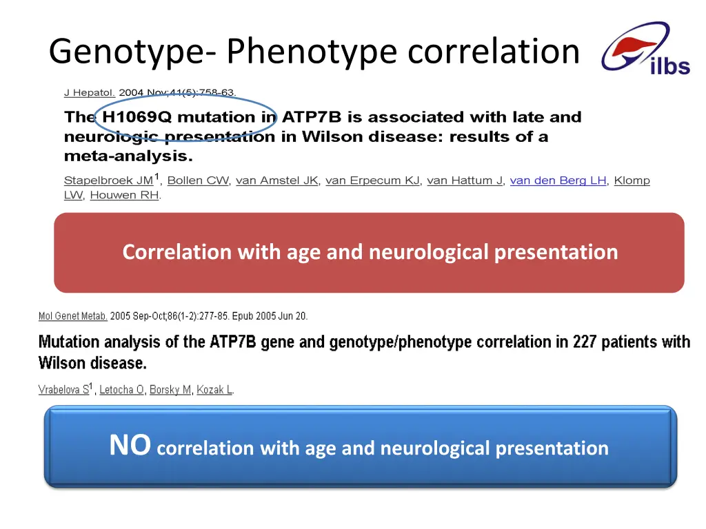 genotype phenotype correlation