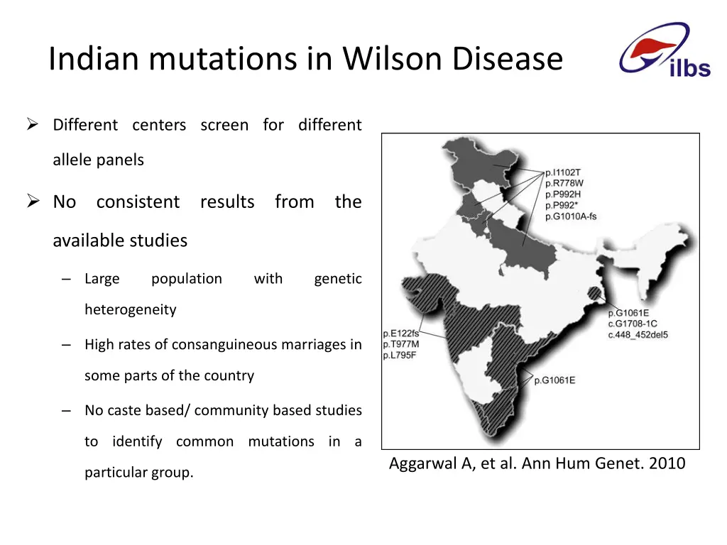 indian mutations in wilson disease