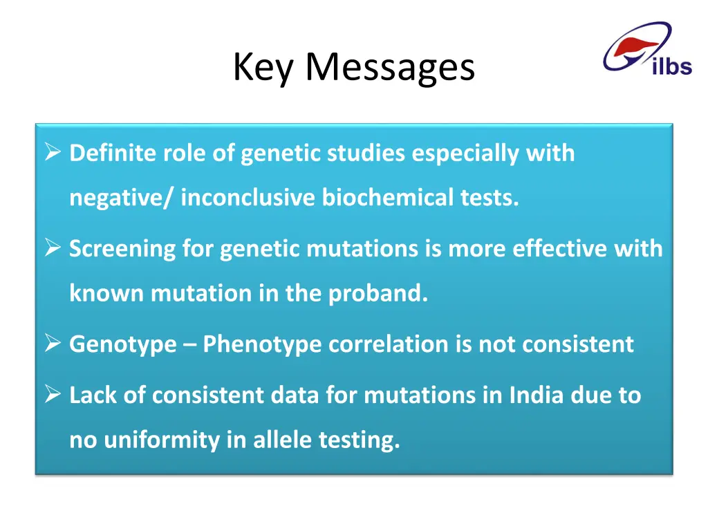 key messages