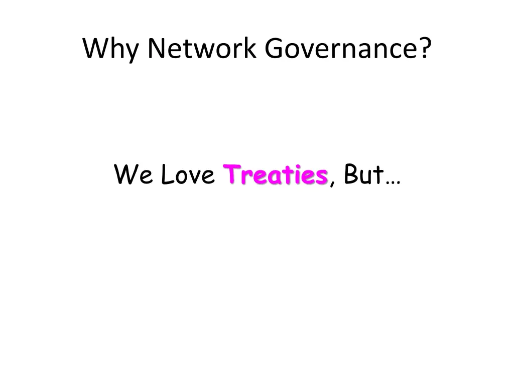 why network governance