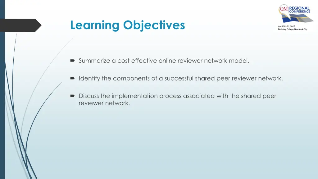 learning objectives