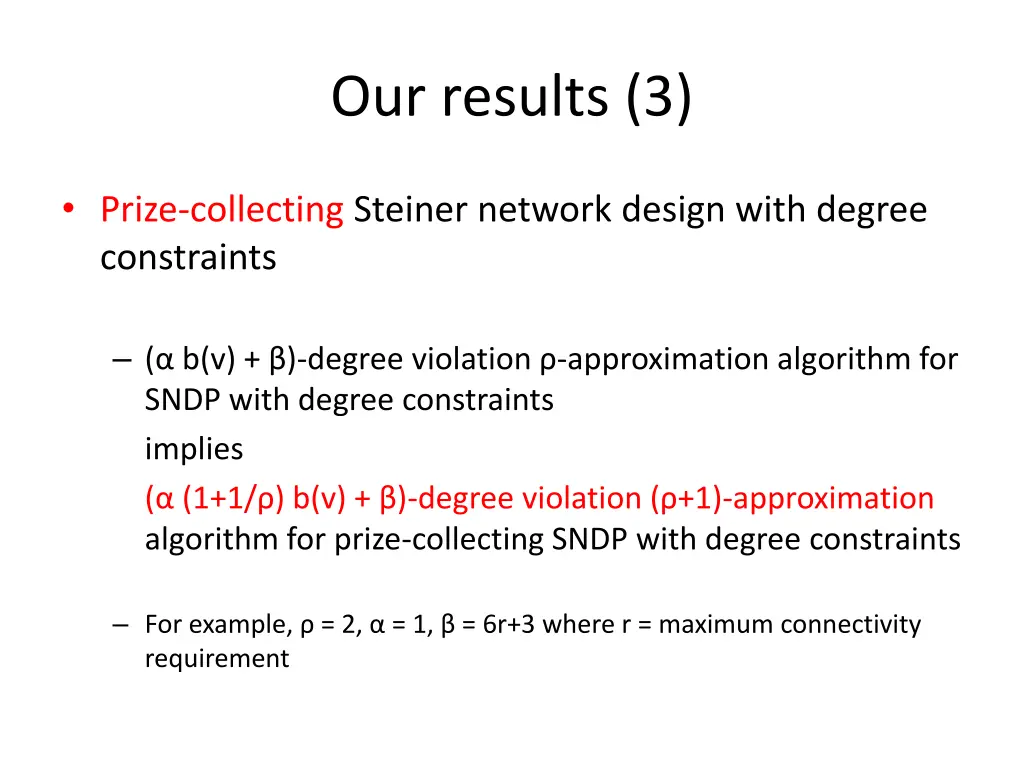 our results 3