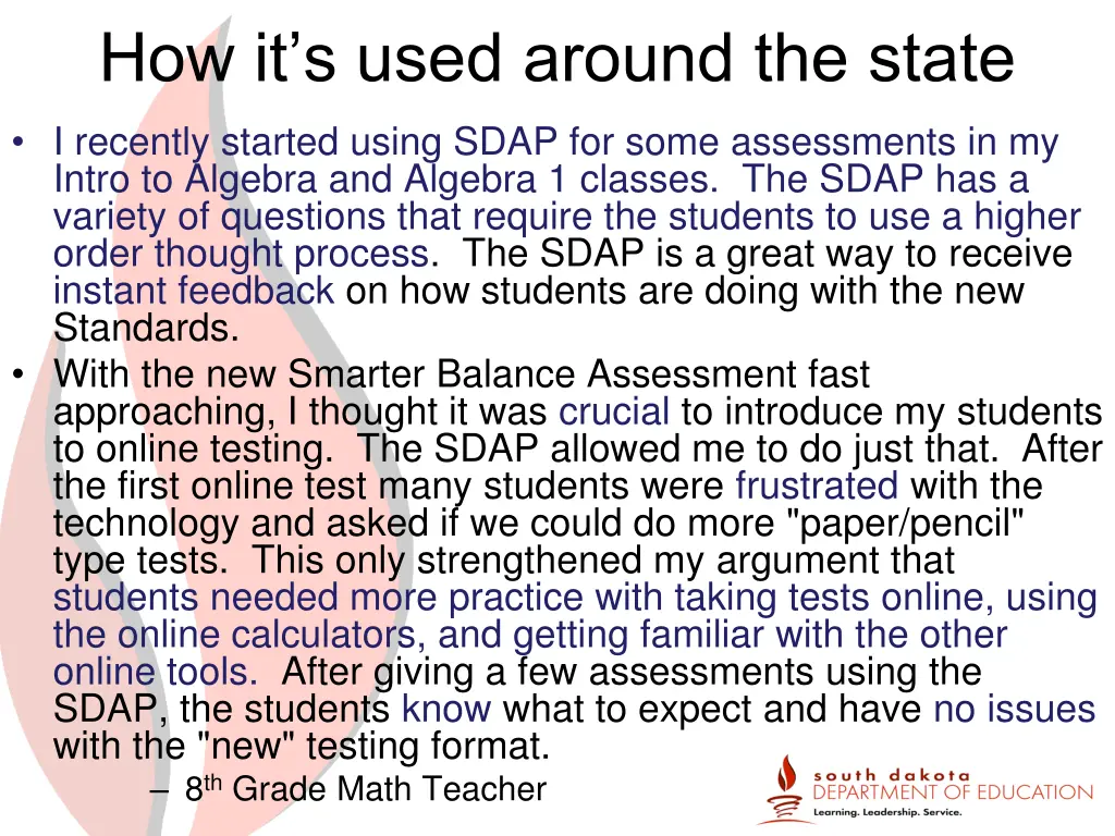 how it s used around the state 8