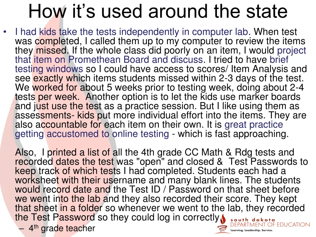 how it s used around the state i had kids take