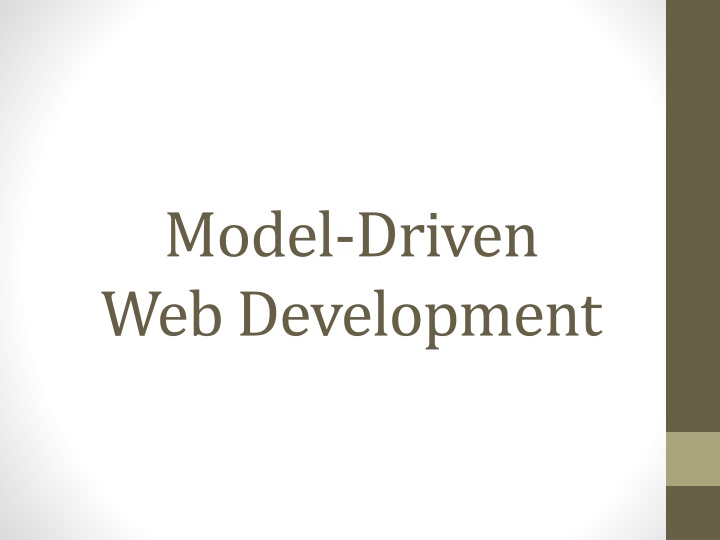 model driven web development
