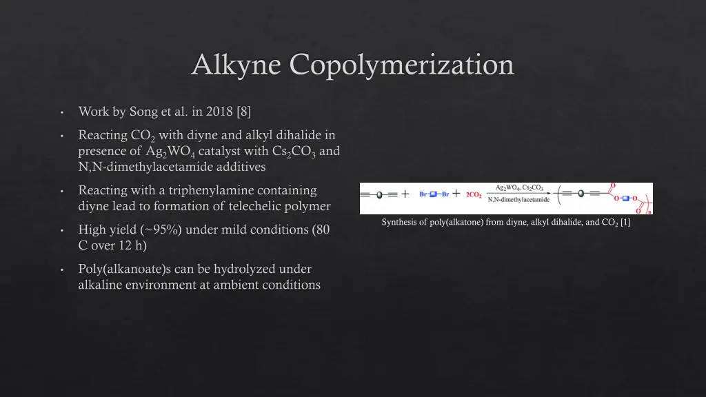 alkyne copolymerization