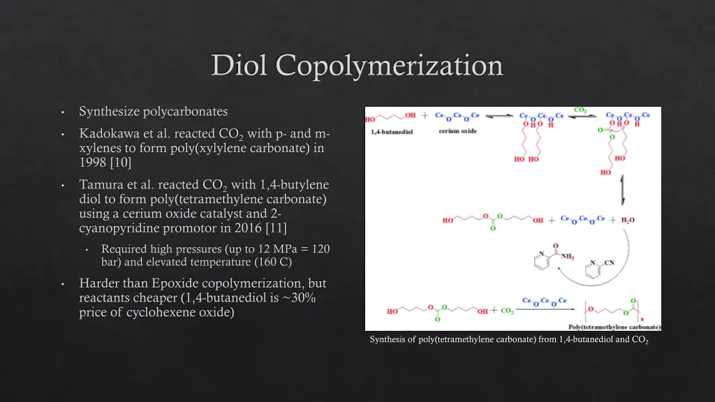 diol copolymerization