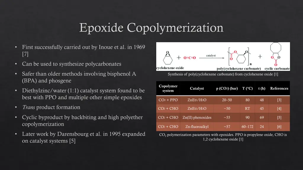 epoxide copolymerization 1