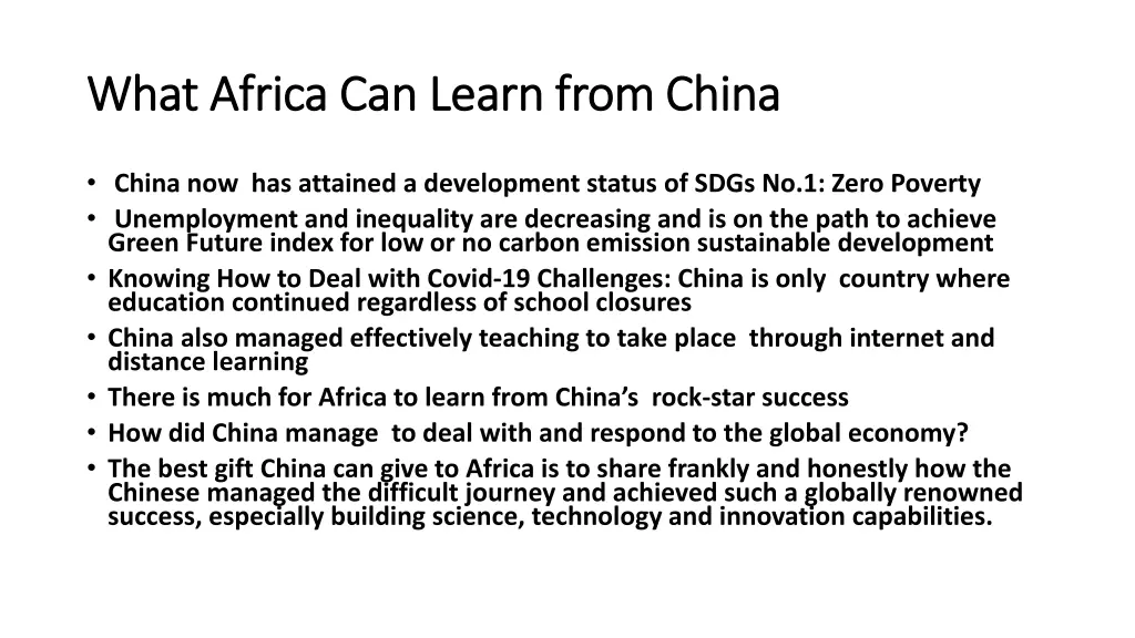 what africa can learn from china what africa