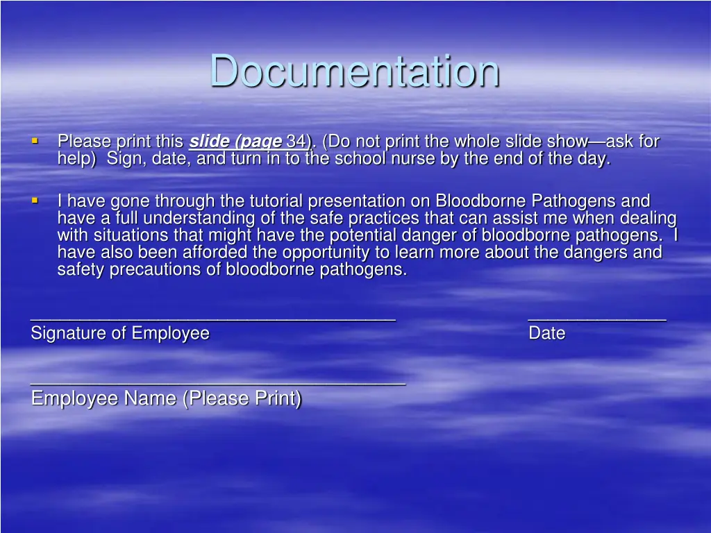 documentation