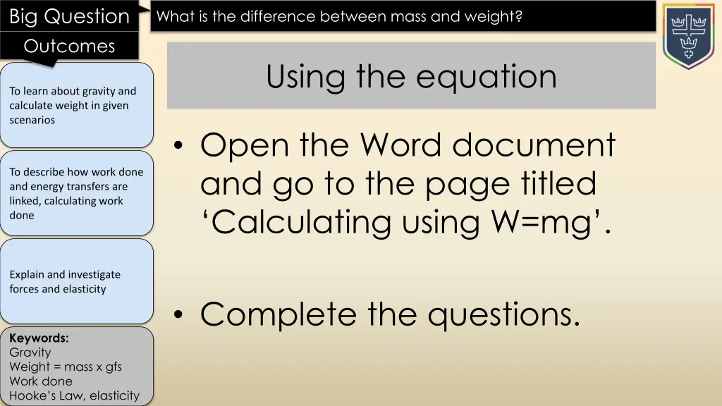 big question outcomes 11