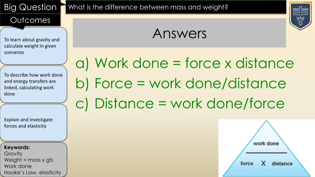 big question outcomes 16