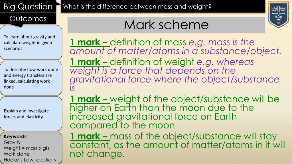 big question outcomes 7