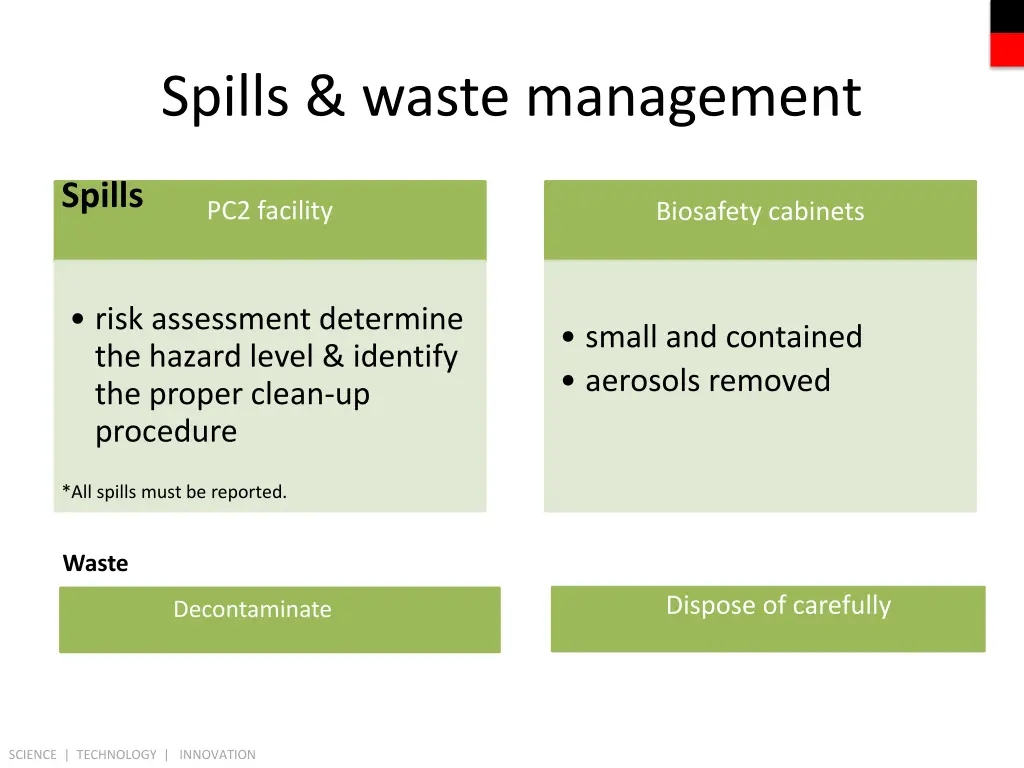 spills waste management