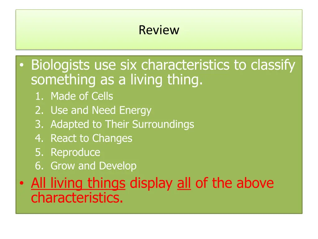 review