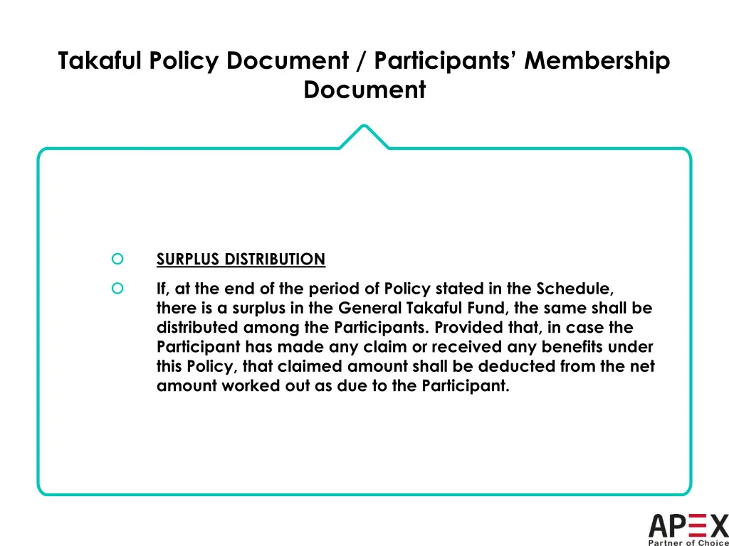 takaful policy document participants membership 4