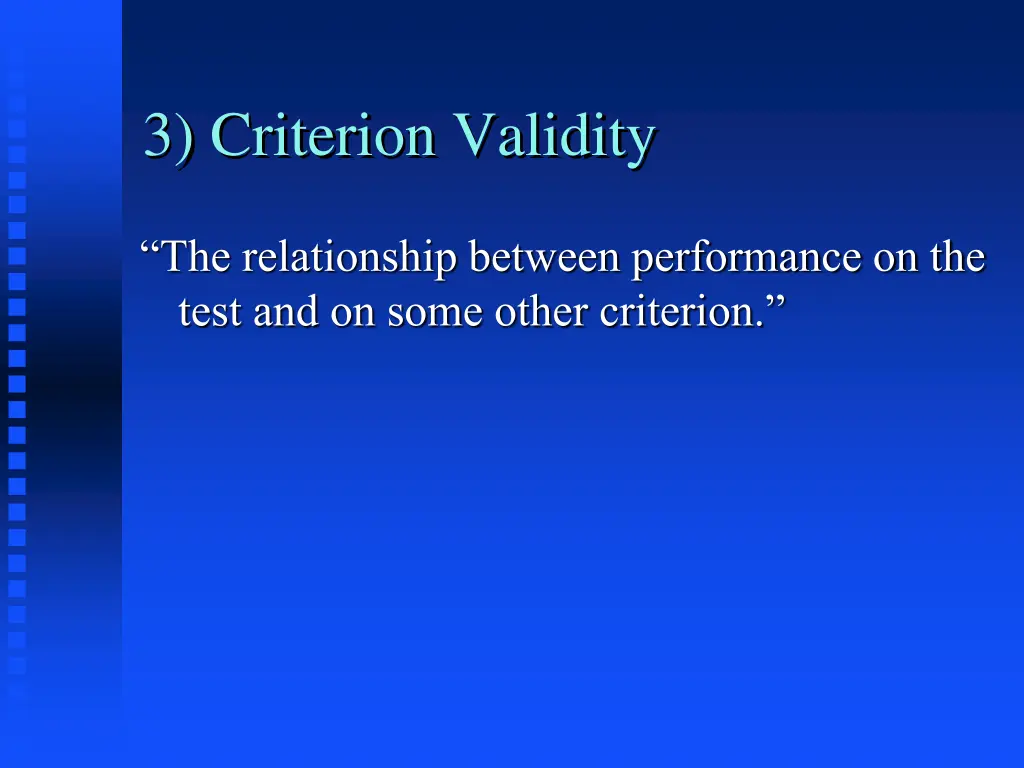 3 criterion validity