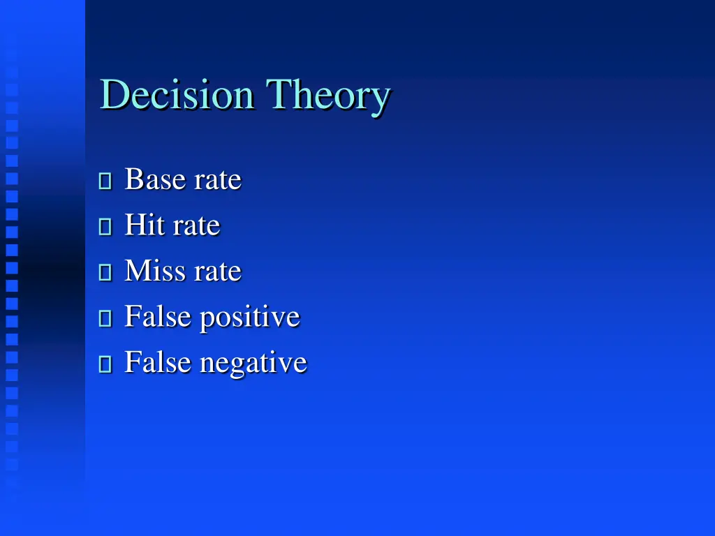 decision theory