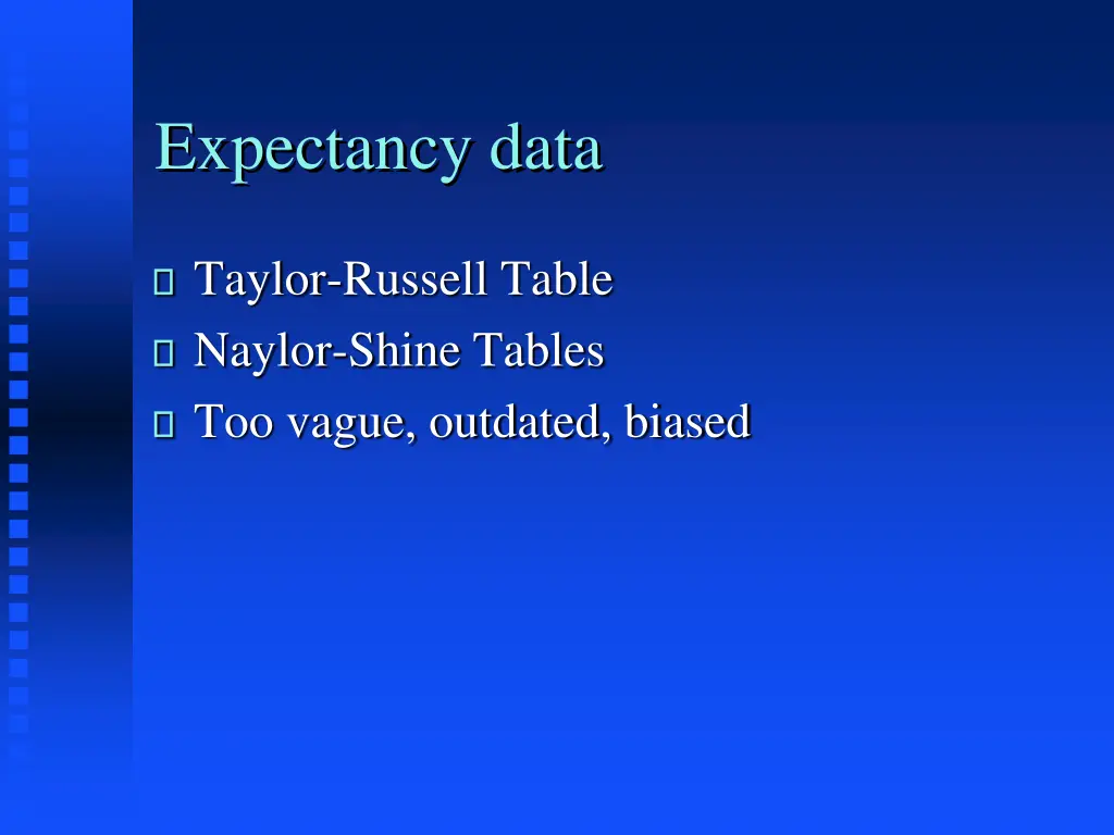 expectancy data