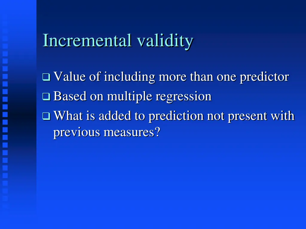 incremental validity