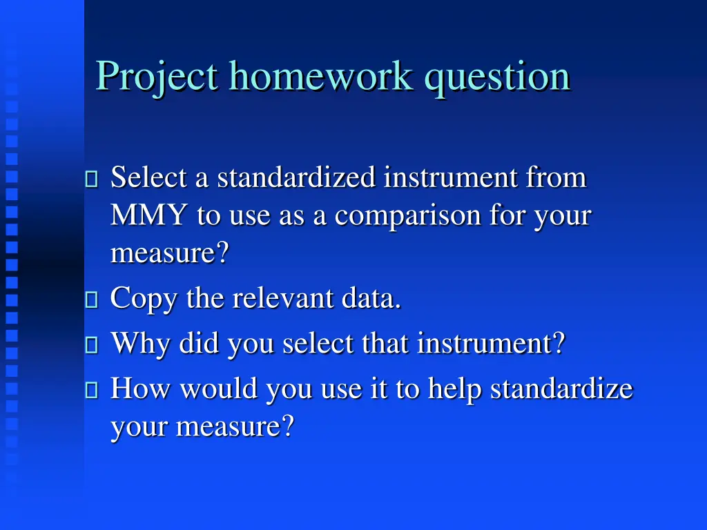 project homework question 1