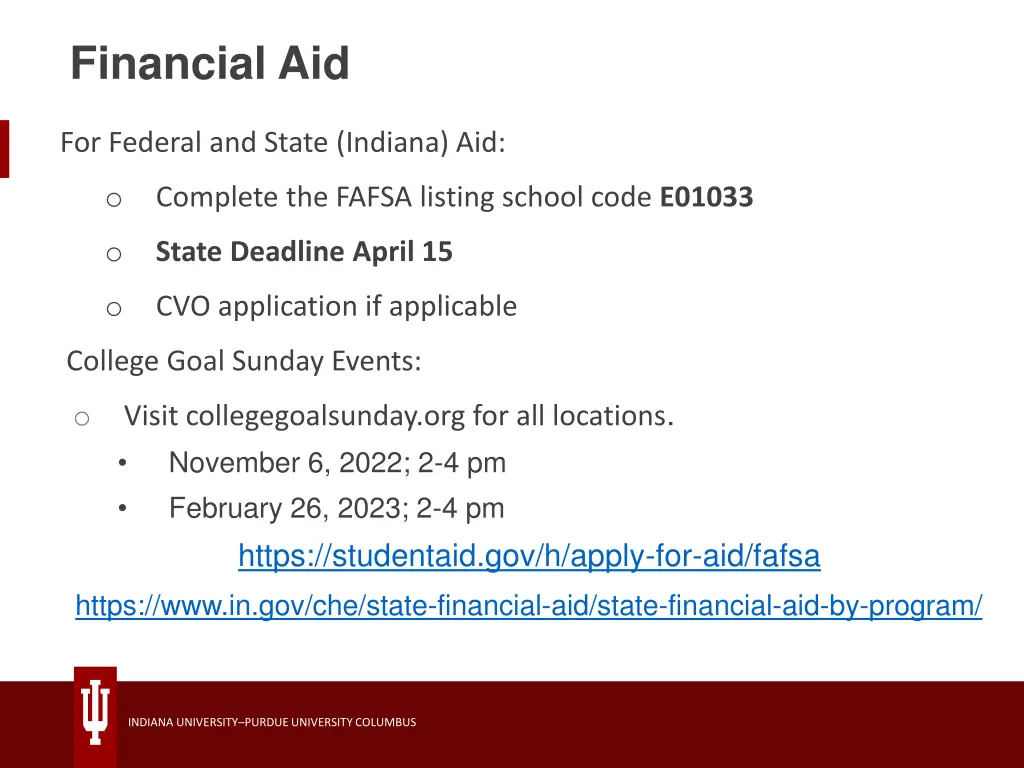 financial aid