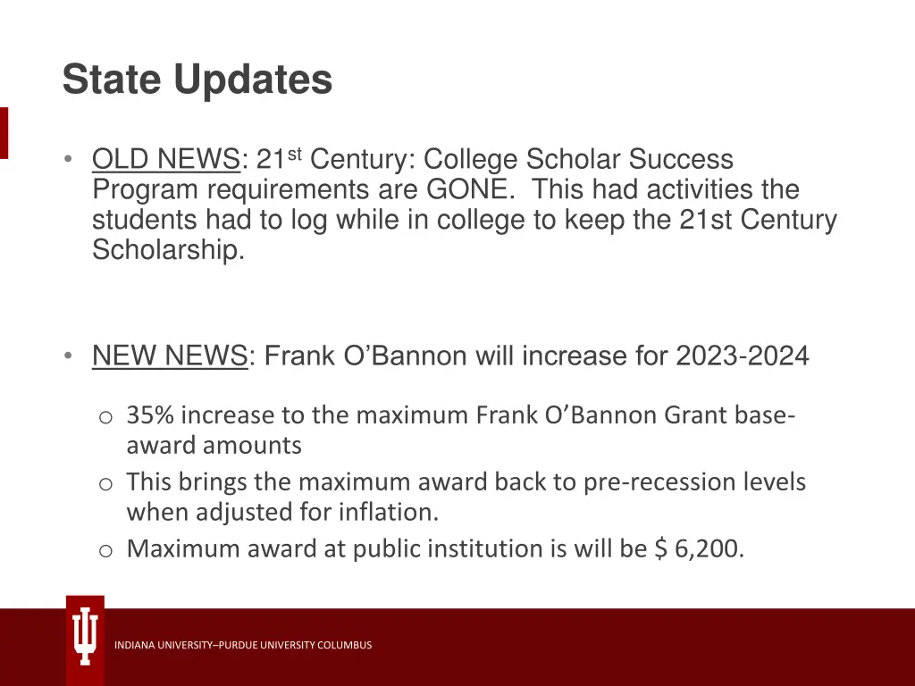 state updates