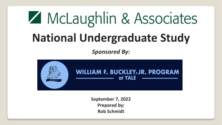 national undergraduate study