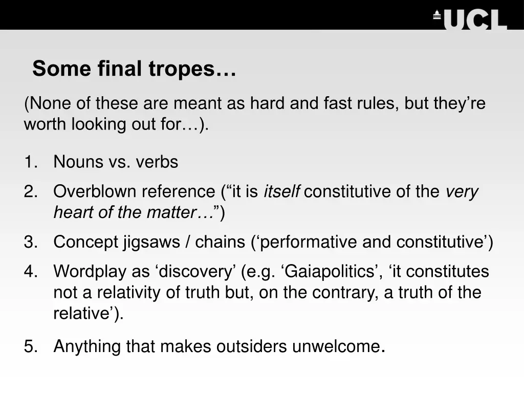 some final tropes