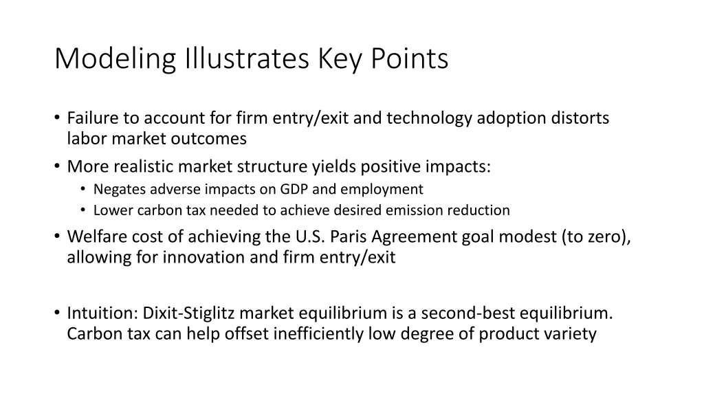 modeling illustrates key points
