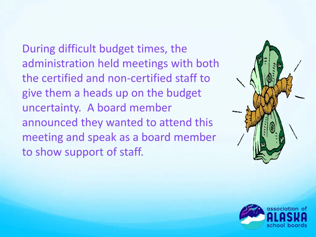 during difficult budget times the administration 1