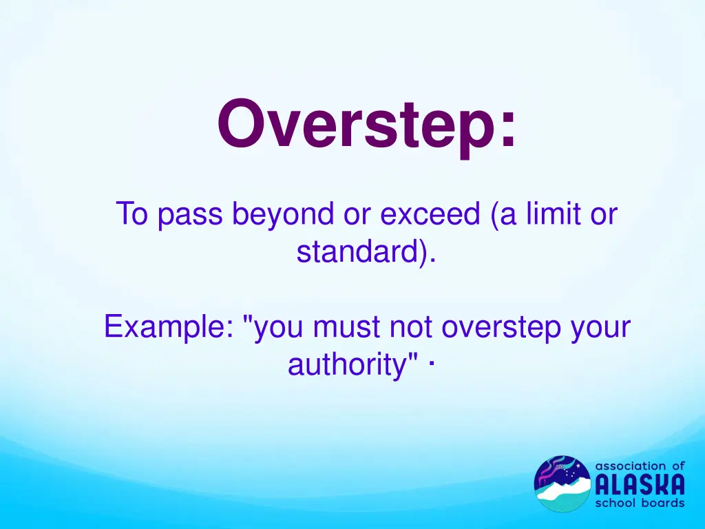 overstep