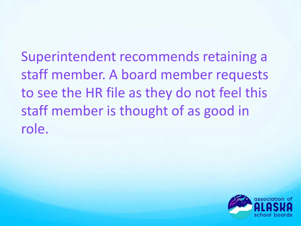 superintendent recommends retaining a staff