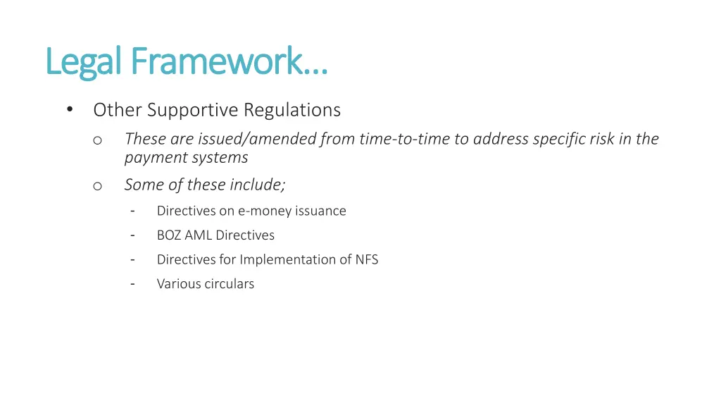 legal framework legal framework 2