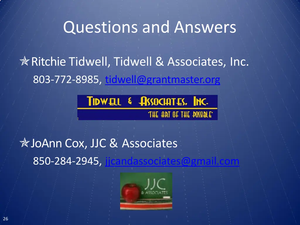 questions and answers