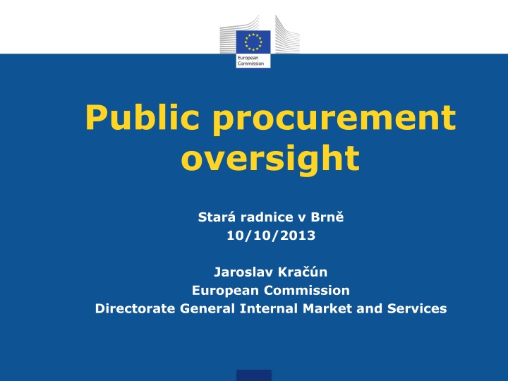 public procurement oversight