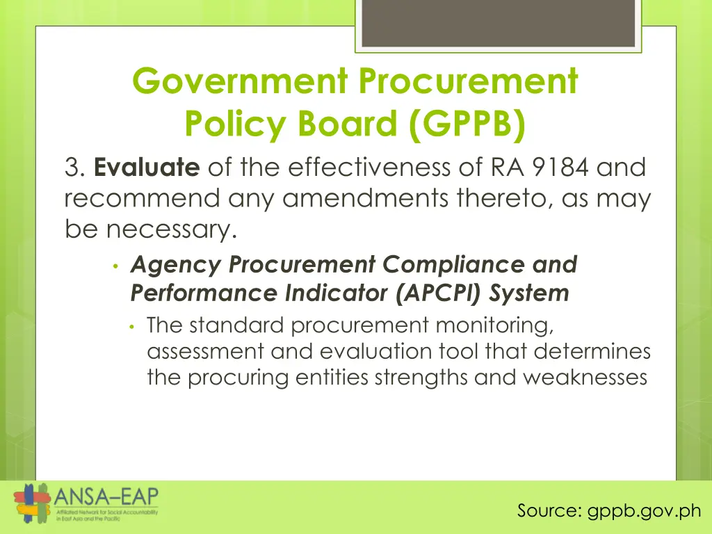 government procurement policy board gppb 2