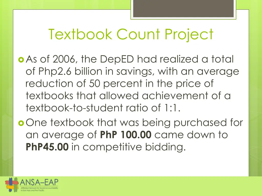 textbook count project
