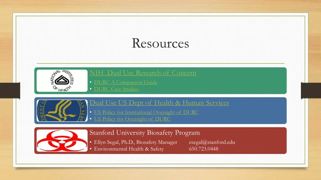 resources