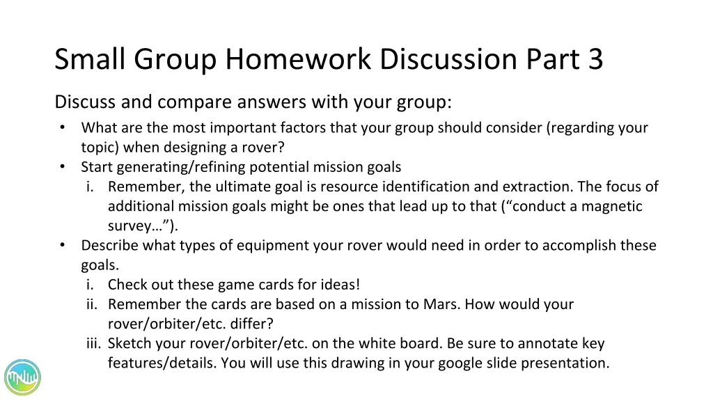 small group homework discussion part 3