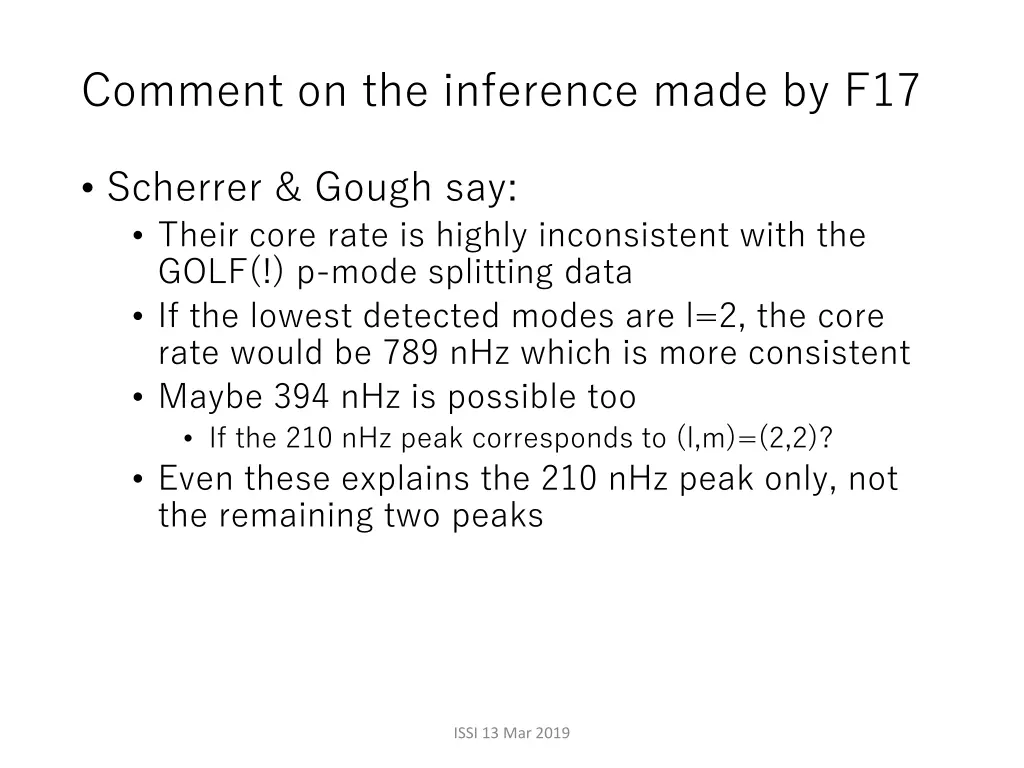 comment on the inference made by f17 2