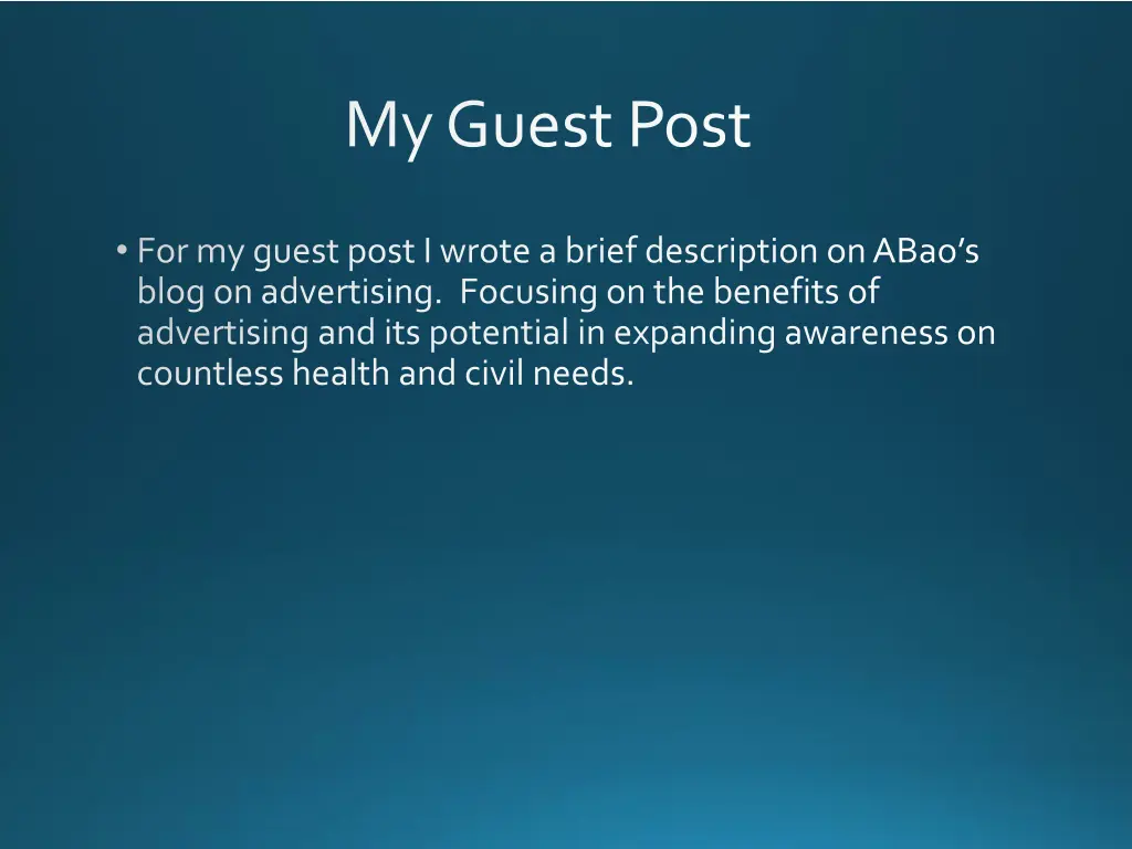 my guest post