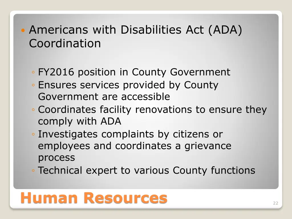 americans with disabilities act ada coordination