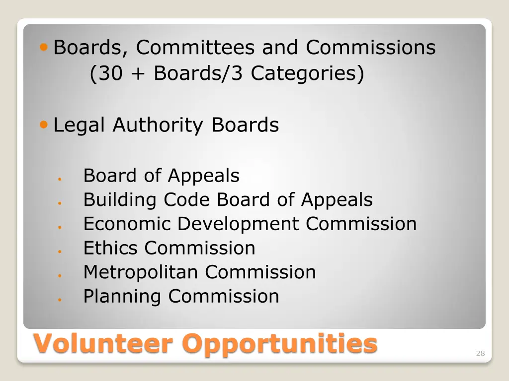 boards committees and commissions 30 boards