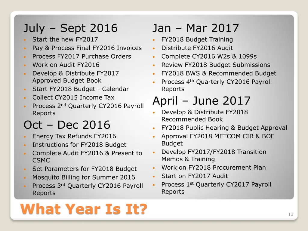 july sept 2016 start the new fy2017 pay process