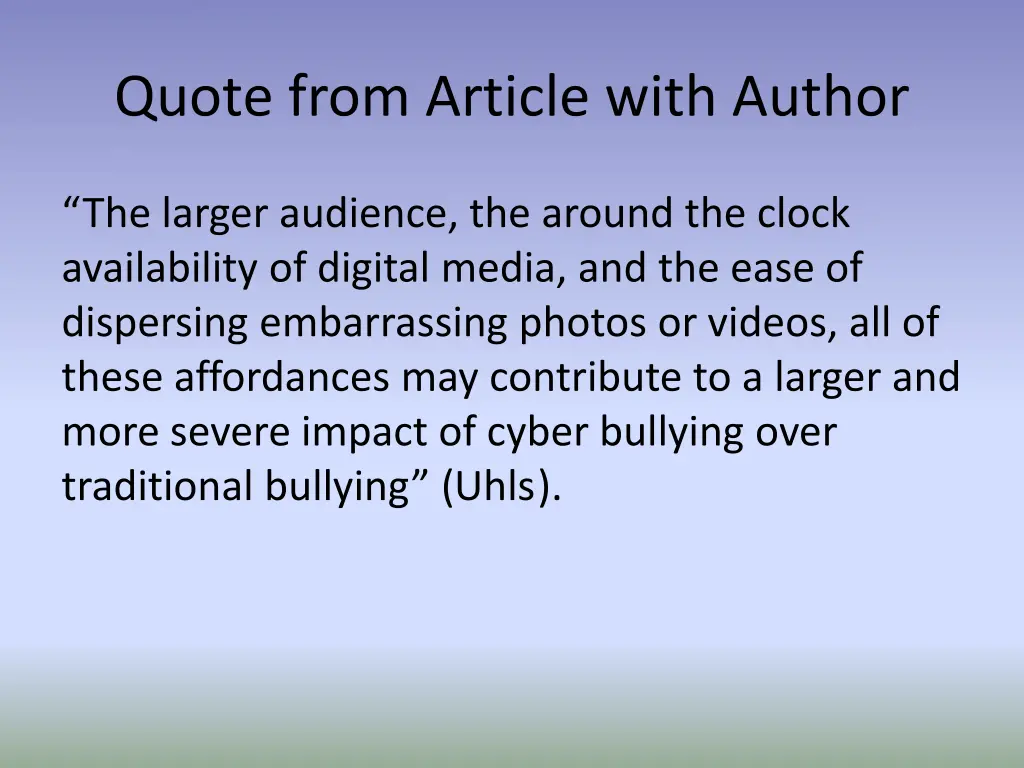 quote from article with author