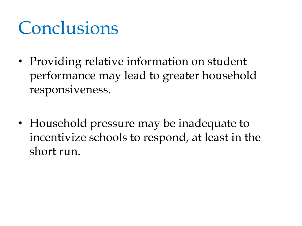 conclusions