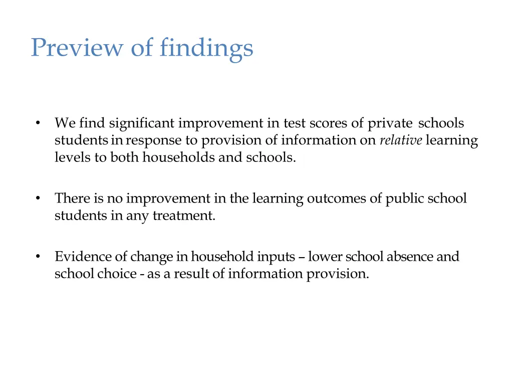 preview of findings