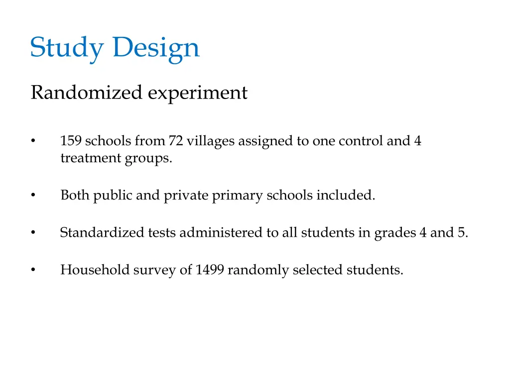 study design