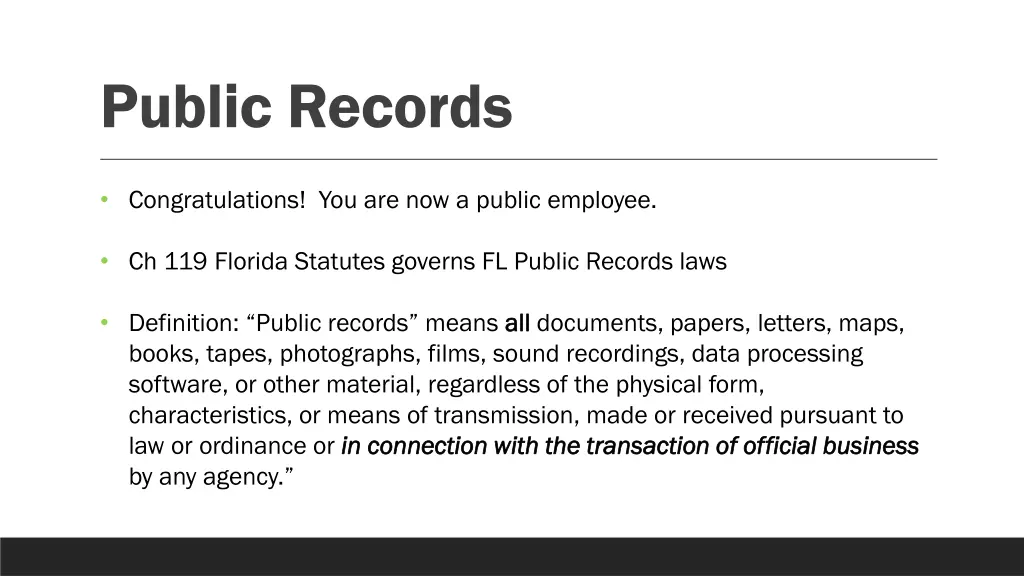 public records